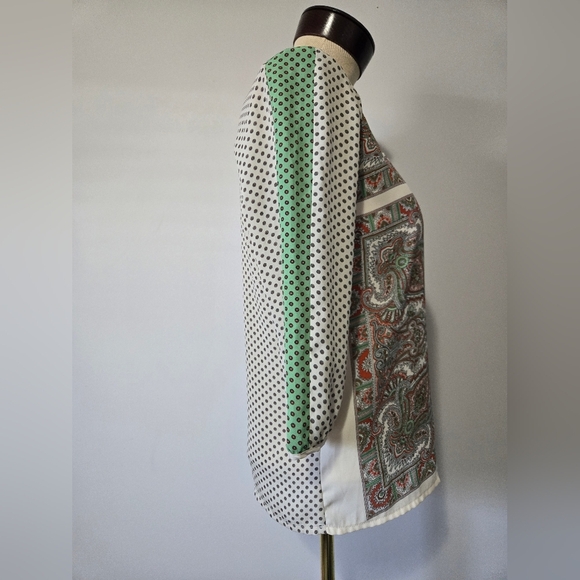 Scotch And Soda/ Maison Scotch Paisley Print Women's Top. Size Small - Picture 5 of 15